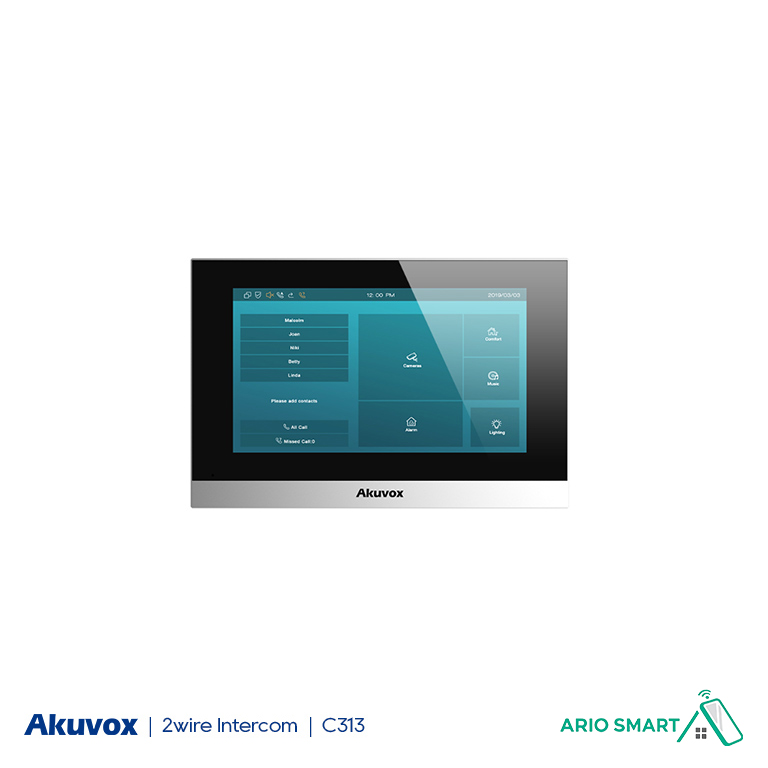 akuvox-c313-front مانیتور Akuvox مدل C313N - تصویر 1