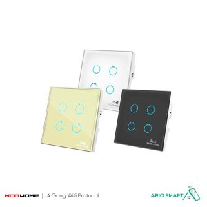 کلید چهارپل هوشمند لمسی MCO HOME پروتکل WiFi