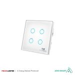کلید چهار پل لمسی هوشمند MCO HOME پروتکل Z-Wave - تصویر 4