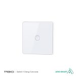 کلید تک پل Tuya مدل Concave