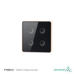 کلید چهار پل  Tuya مدل Concave - تصویر 2